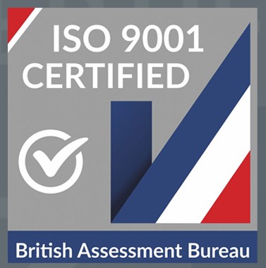 ISO 9001 Certified by British Assessment Bureau